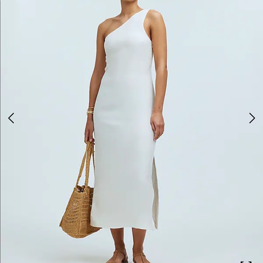 Madewell One-Shoulder Midi Dress
